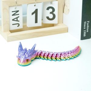 Juguetes Creativos Transfronterizos Impresos en 3D de Serpiente Acuática y Dinosaurio, Adornos Artesanales Únicos y Modernos, Regalos - Product Image 2