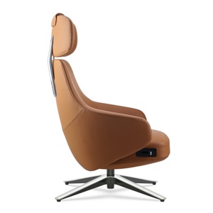 <span class=keywords><strong>Fauteuil</strong></span> d'appoint en cuir PU au design contemporain 360 °   <span class=keywords><strong>Fauteuil</strong></span> pivotant avec appui-tête, adapté au bureau, à la réception et à la maison - Product Image 4