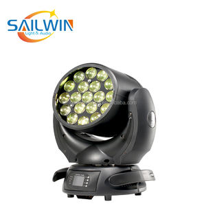 Vente en gros 19x15w RGBW <span class=keywords><strong>argile</strong></span> Paky abeille oeil Zoom K10 LED lumière principale mobile pour Disco Club mariage événements équipement <span class=keywords><strong>d</strong></span>'éclairage de scène - Product Image 3