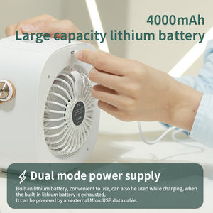 Ventilateur de refroidissement <span class=keywords><strong>à</strong></span> <span class=keywords><strong>eau</strong></span> <span class=keywords><strong>rechargeable</strong></span> portable <span class=keywords><strong>Mini</strong></span> <span class=keywords><strong>climatiseur</strong></span> refroidisseur d'air avec batterie 4000mAh ventilateur de brume fraîche d'air de bureau - Product Image 6