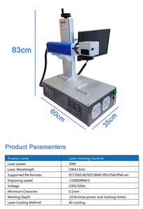 Mini Grabador Láser de Fibra de 20w 30w 50w, Máquina de Marcado Láser Portátil para Carcasas de Teléfono, Vidrio y Plástico - Product Image 2