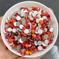 2025 plus récent verre strass jacinthe lumière Non Hot-Fix Flatback strass en vrac de haute qualité pour vêtements accessoires