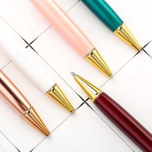 Stylo bille promotionnel en métal, nouveau design, format plus grand, couleur métallique personnalisable, largeur d'écriture 1,0 mm, corps vide - Product Image 4