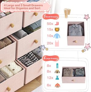 Lindo Dormitorio Estante Cómoda <span class=keywords><strong>Niñas</strong></span> Habitación 2 Estantes Marco de metal <span class=keywords><strong>Armarios</strong></span> altos Cómodas Cajones Soporte de TV Cómoda - Product Image 4