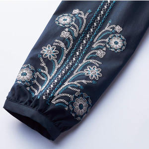 Di modo Del Ricamo Bolla Con Scollo A V Manica <span class=keywords><strong>Lunga</strong></span> <span class=keywords><strong>Camicia</strong></span> delle Donne di Autunno - Product Image 6