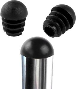Embouts de tuyauterie ronds en plastique noir pour pieds de table, de <span class=keywords><strong>chaise</strong></span> et de meubles avec finition moulée - Product Image 5