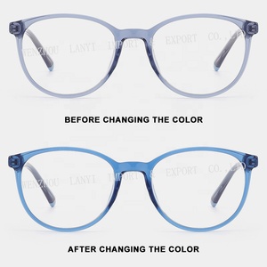 Lunettes à monture ovale à verres photochromiques certifiées CE, garantissant une vision claire pour faire les devoirs, faire du sport et <span class=keywords><strong>regarder</strong></span> des films - Product Image 2