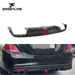 ลิ้นกันชนหลังคาร์บอนไฟเบอร์ W222 S65 สำหรับรถยนต์เมอร์เซเดส-เบนซ์ S400 <span class=keywords><strong>S500</strong></span> สปอร์ต S63 <span class=keywords><strong>AMG</strong></span> ซีดาน ปี 14-17 - Product Image 1