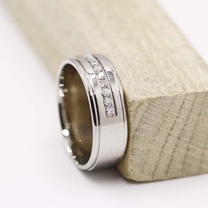Pass Diamond <span class=keywords><strong>Tester</strong></span> Wedding Band Set Diamantes Naturais Sólido 14k Bandas De Noivado De Ouro Anéis Abertos Para As Mulheres - Product Image 3