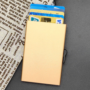 Nouveau design Dropshipping <span class=keywords><strong>ANGO</strong></span> <span class=keywords><strong>ANGO</strong></span>-CH017 Portefeuille minimaliste Porte-cartes de crédit Blocage RFID Sans fermeture - Product Image 6