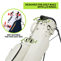 Sangle de transport ergonomique rembourrée pour sac de golf, style sac à dos, double harnais d'épaule, accessoire de remplacement, personnalisable OEM