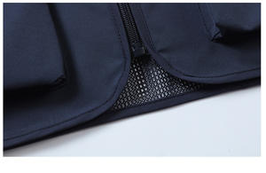 Gilet giornalista personalizzato uomo Multi-tasca cerniera senza maniche fotografo Utility di pesca per uomo e donna Unisex - Product Image 6