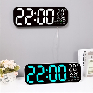 Đồng hồ để bàn/đồng hồ treo tường kỹ thuật số LED hiện đại đa chức năng, trang trí nhà cửa/văn phòng kỷ niệm, chất liệu nhựa cao cấp - Product Image 3