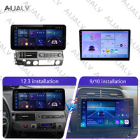 Nouvelle version améliorée de l'autoradio Android, navigation GPS, lecteur multimédia DVD, accessoires stéréo pour Honda CIVIC 2008-2011