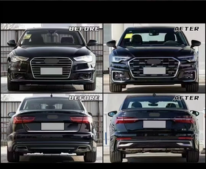 ชุดแต่งรอบคันสำหรับ Audi <span class=keywords><strong>A6</strong></span> C7/C7PA ปี 2012-2018 อัพเกรดเป็น A6L C8PA ปี 2023 กันชนหน้าพร้อมกระจังหน้า บังโคลน ฝากระโปรง - Product Image 4
