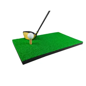 Tapis de golf en nylon d'herbe artificielle, gazon de 500mm, avec tee-shirt de golf, en stock, pour entraînement intérieur et extérieur