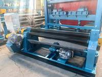 Nouvelle machine de formage d'extrémités à 3 rouleaux entraînée par engrenages pour tôles d'acier au carbone SZPM 2500 mm, à commande automatique, en promotion