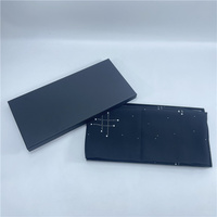 Amason réutilisable expédition bon marché 0.75 "haut papier noir personnalisable feuille Logo boîte à bijoux emballage fournisseur boîte avec couvercle