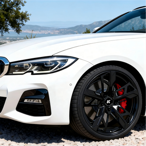 Jantes de voiture pour passagers en alliage d'aluminium forgé de 21 pouces, 5x130, noir brillant, qualité aérospatiale, performance de luxe pour <span class=keywords><strong>Porsche</strong></span> <span class=keywords><strong>Taycan</strong></span> - Product Image 5