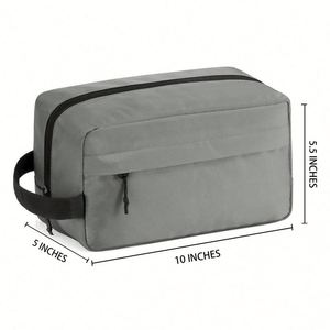 Bolsa de Aseo Multifuncional de Poliéster Resistente al Agua, Personalizada, con Cierre de Cremallera, Impresión Serigráfica, para Hombre, Kit de Viaje - Product Image 2