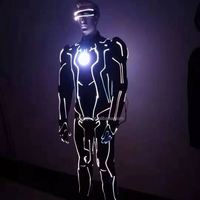 Costume de robot LED sans fil personnalisé, moderne, style Tron, programmable, pour spectacle de danse de groupe, personnalisable, adulte unisexe