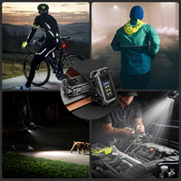 Mini lampe torche LED EDC super lumineuse 300mAh ou 750mAh, rechargeable par USB, lanterne de camping d'urgence en ABS, SOS