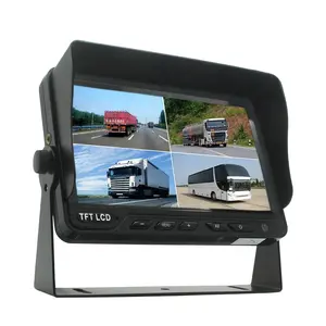 BUSRV 5 אינץ' מסך LCD לרכב צג רביעית מסך מפוצל צג אחורי