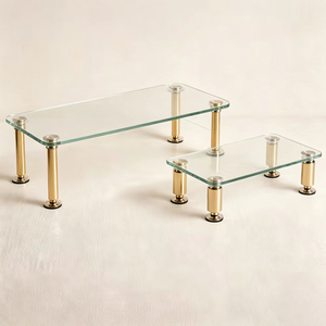 Prateleiras de Vidro Personalizadas e Ajustáveis, Suporte de Vidro Moderno para <span class=keywords><strong>TV</strong></span> com LED - Product Image 2