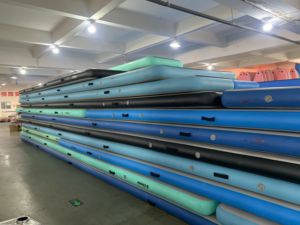 Matras Yoga senam jalur udara tiup, matras 3/4/5/6m PVC untuk kebugaran - Product Image 6