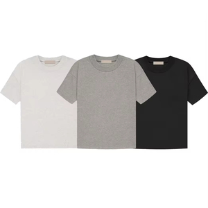 Camisetas de Verano de Algodón 100% Personalizadas para Dropshipping, Estilo Urbano, Holgadas, Oversize, Conjunto de Camiseta y Pantalón Corto - Product Image 1