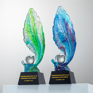 Crystal Trophy Laser Engraved Uv Printing Durable Conference Award Business <b>Gift</b> - Product Image 2