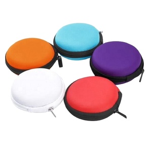 <b>Mini</b> Square Shaped Zipper EVA Earphone Case / Data Cable Headset <b>Storage</b> <b>Box</b> Bags - Product Image 4