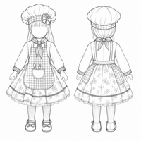 Vêtements de poupée personnalisés en gros OEM/ODM pour tenues de poupées BJD en coton