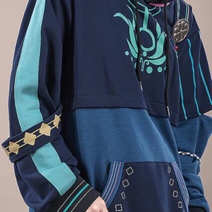 Disfraz de Cosplay para Adultos/Jóvenes, Sudadera con Capucha de Genshin, Chaqueta Tighnari para Hombre, Anime Bordado, Liso Teñido, Impresión 3D, Talla Grande - Product Image 6