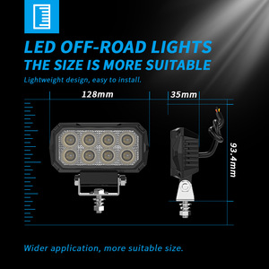 Luz de Trabajo LED RCHG de <span class=keywords><strong>5</strong></span> <span class=keywords><strong>Pulgadas</strong></span>, de Aluminio, para Parachoques Delantero, para Montacargas, Ingeniería, Agricultura, Locomotoras y Automóviles - Product Image 2