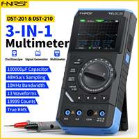FNIRSI DST-210 3-in-1 Oscilloscope Multimeter Signal Generator 10MHz / 48MSa/s / 19999 Counts 8-Bit Resolution 1-Year Warranty