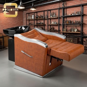 Popular Black Barber Salon Muebles personalizados Masaje eléctrico Champú Cama con lavabo a prueba de desbordamiento para Hair Spa <span class=keywords><strong>y</strong></span> Barber <span class=keywords><strong>Bar</strong></span> - Product Image 3