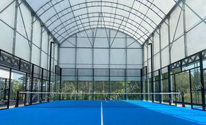 Techo de pista de panel eléctrico abierto automático <span class=keywords><strong>Padel</strong></span> Tennis Techo de pista de Pádel extraíble - Product Image 5