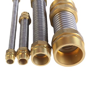 Pipa Sambungan Kipas Koil AC Berulir, Kepala Tembaga, Baja Tahan Karat, Kontrol AC, Sambungan Tengah Bergelombang, HanQian - Product Image 3