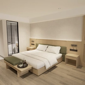 Ensemble de meubles de chambre d'<span class=keywords><strong>hôtel</strong></span> modernes en mélamine de luxe pour hôtels et appartements <span class=keywords><strong>5</strong></span> <span class=keywords><strong>étoiles</strong></span>, tailles personnalisées, suite complète pour chambre d'hôtes - Product Image 3