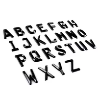 Autocollants de plaque d'immatriculation de voiture Xinnuo, style rétro vintage, lettres 3D en gel, PVC personnalisé, biseauté, étanche, usage unique, modèle ABS