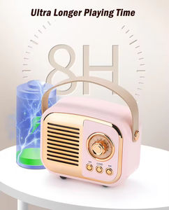 <span class=keywords><strong>Radio</strong></span> portable vintage au design personnalisé, ancienne mode, belle, classique, avec lecteur <span class=keywords><strong>radio</strong></span> FM auxiliaire, haut-parleur rétro sans fil Bluetooth, boîte rétro - Product Image 4