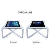 Table interactive tactile 43 pouces 4K HD LCD avec écran tactile, tube lumineux LED, étanche IP65, taille et couleur personnalisables, lisible en plein soleil