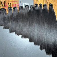 Cabello Humano Vietnamita Virgen SDD Liso Natural de 8 a 30 Pulgadas, Doble Trama Superior, Color Negro, Proveedor de Cabello Humano, Paquetes de Cabello Humano