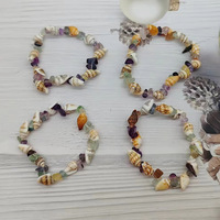 Promotion fait à la main pierre naturelle puces perles Bracelet mode plage améthyste Rose Quartz fraise Quartz conque coquille Bracelets
