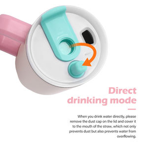 Everich Terlaris Gelas Kopi Tumbler Stainless Steel Dinding Ganda 40oz Gaya Modern Terisolasi untuk Perjalanan dengan Tutup dan Pegangan - Product Image 2