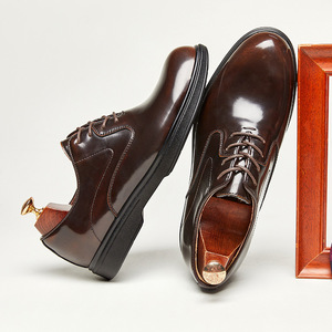 Chaussures habillées Oxford pour hommes en cuir véritable, fabriquées à la main, style italien, nouvelle collection de luxe, prix d'usine, par des designers de renom, 2026 - Product Image 1