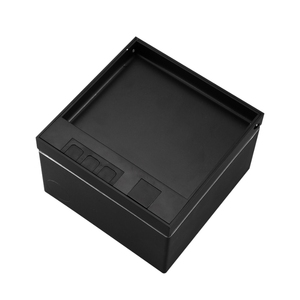 ZDR-130B OEM&amp;ODM Hidden <strong>Black</strong> Recessed Floor Socket Stainless Steel Electrical Outlet Replaceable Floor <strong>Box</strong>