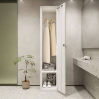 Casier de rangement en acier à une porte avec serrure, design moderne, durable, pour chambre à coucher, meubles de maison