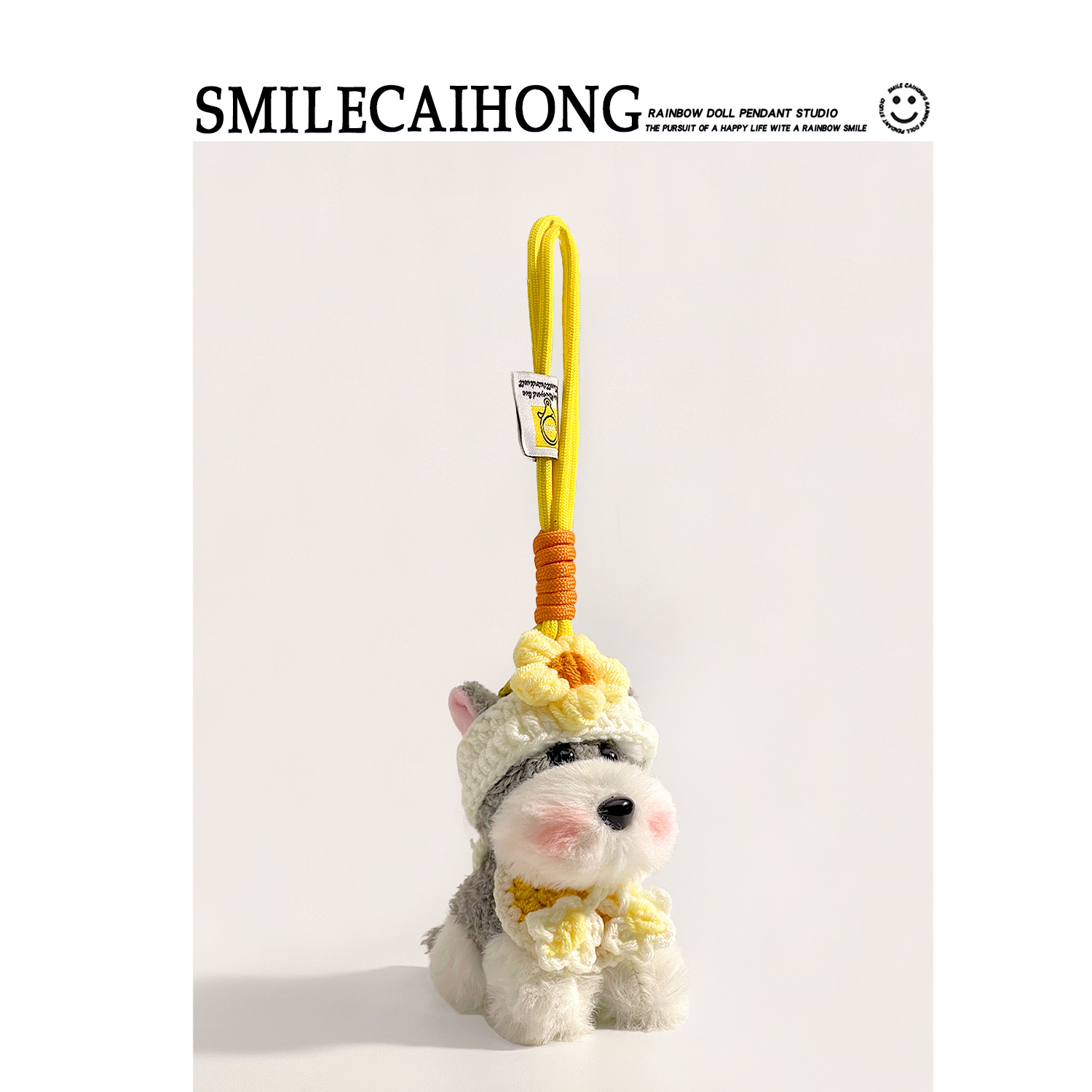 Yellow Flower - Schnauzer Pendant